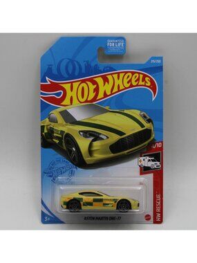 Hot Wheels Aston Martin One-77 Yellow 2021 HW Rescue 4/10 215/250